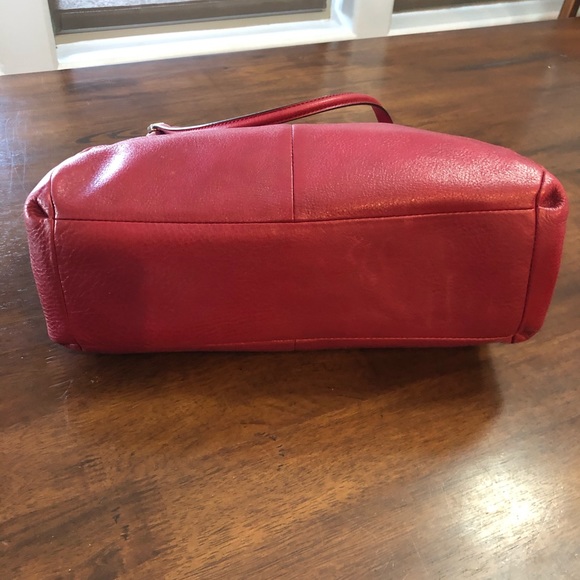 Red Leather Coach Bag - Picture 2 of 6